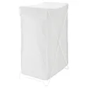 IKEA TORKIS ТОРКІС, кошик для білизни, білий/сірий, 90 л 903.199.75 фото thumb №1