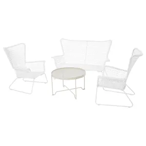 IKEA HÖGSTEN ХЕГСТЕН, комплект вуличних меблів 4 предмети, білий 994.282.39 фото