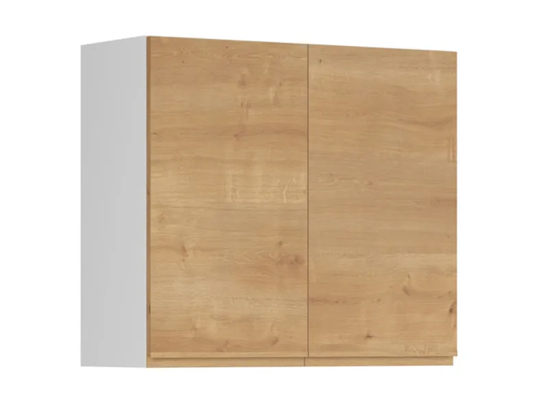 BRW Двухдверный верхний кухонный шкаф Sole 80 см дуб арлингтон, альпийский белый/арлингтонский дуб FH_G_80/72_L/P-BAL/DAANO фото №2