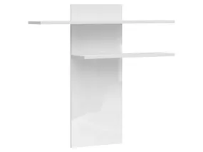 BRW настінна полиця панель Assen 130 см глянцева біла, білий/глянцево-білий PAN/12/13-BI/BIP фото
