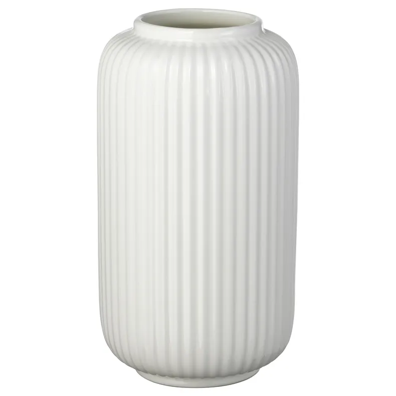 IKEA STILREN СТІЛЬРЕН, ваза, білий, 22 см 104.420.45 фото №1