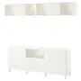 IKEA BESTÅ БЕСТО / EKET ЭКЕТ, комбинация для ТВ, белый, 210x42x220 см 792.211.88 фото