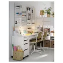 IKEA MICKE МИККЕ, тумба с ящиками на колесах, белый, 35x75 см 902.130.78 фото thumb №2