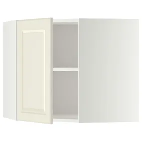 IKEA METOD МЕТОД, угловой навесной шкаф с полками, белый / Будбин белый с оттенком, 68x60 см 199.178.26 фото