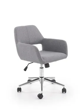 Крісло комп'ютерне офісне обертове HALMAR MOREL, сірий, тканина фото