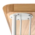 IKEA ANFALLARE АНФАЛЛАРЕ / KRILLE КРИЛЛЕ, письменный стол, бамбук / белый, 140x65 см 894.177.07 фото thumb №5