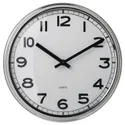 IKEA PUGG ПУГГ, настінний годинник, низьковольтний/нержавіюча сталь, 32 см 905.408.53 фото thumb №1