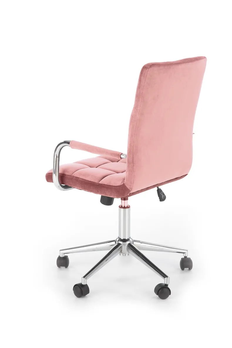 Кресло компьютерное офисное вращающееся HALMAR GONZO 4, розовый бархат фото №7