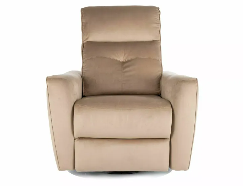 Розкладне крісло оксамитове SIGNAL HELIOS M Velvet, Bluvel 28 - бежевий фото №4