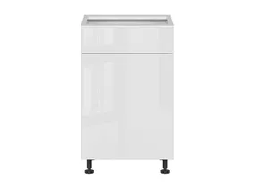 BRW Top Line кухонный базовый шкаф 50 см правый с ящиком белый глянец, альпийский белый/глянцевый белый TV_D1S_50/82_P/SMB-BAL/BIP фото