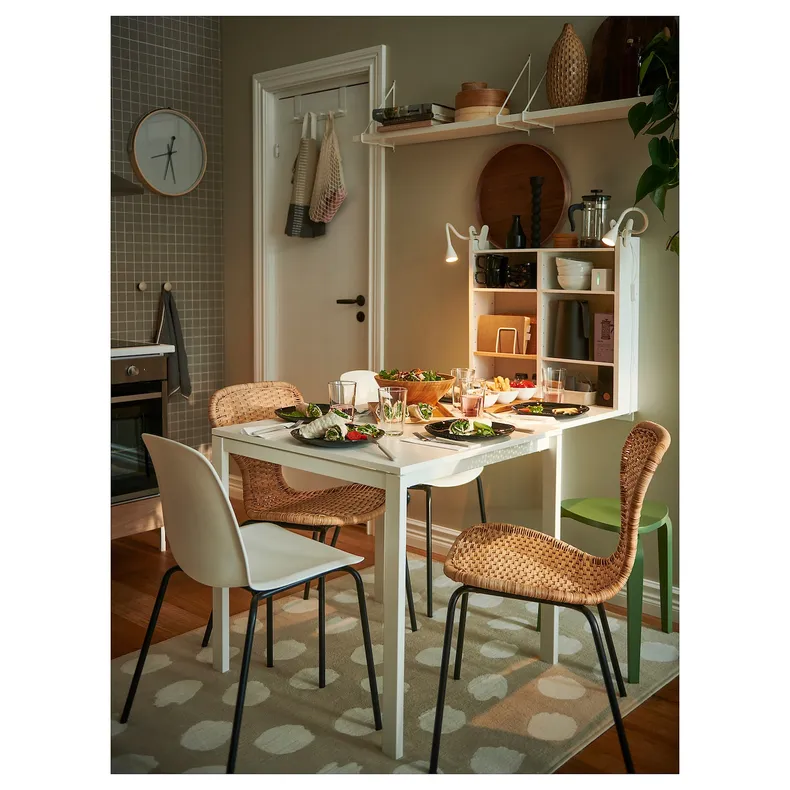 IKEA MELLTORP МЕЛЬТОРП, стіл, білий, 75x75 см 390.117.81 фото №2