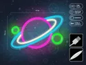 BRW Дитячий неоновий настінний світильник Planets LED мікс кольорів 093809 фото thumb №3