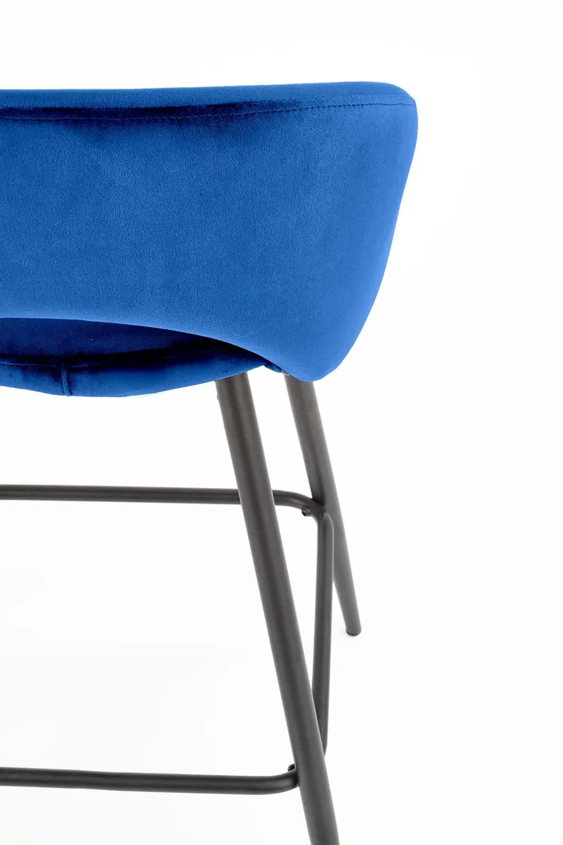 Барный стул HALMAR H96 хокер темно-синий фото №6