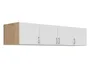 BRW Шкаф выдвижной Brando 181 см с 4 дверцами дуб артизан/белый, дуб ремесленный/белый NAD4D-DASN/TX/BI фото