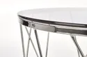 Журнальный столик HALMAR SELENA 55x55 см, каркас - хром, стекло - дымчатое фото thumb №3