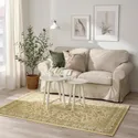 IKEA VEDBÄK ВЕДБЕК, килим, короткий ворс, жовтий / зелений, 133x195 см 005.336.06 фото thumb №4