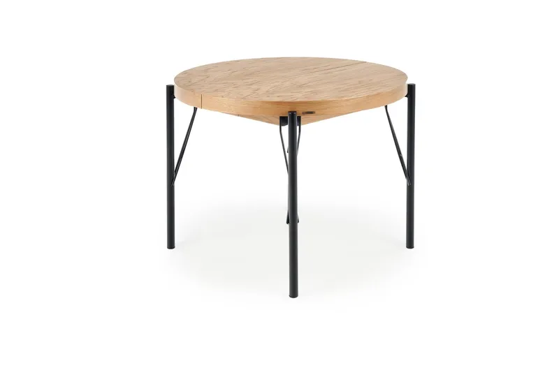 Розкладний стіл HALMAR INFERNO 100-300х100 см, натуральний дуб - чорний фото №16