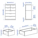 IKEA NORDLI НОРДЛІ, комод із 7 шухлядами, білий, 80x122 см 992.395.02 фото thumb №5