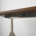 IKEA IDÅSEN ІДОСЕН, стіл регульований, коричневий/бежевий, 160x80 см 492.809.66 фото thumb №9