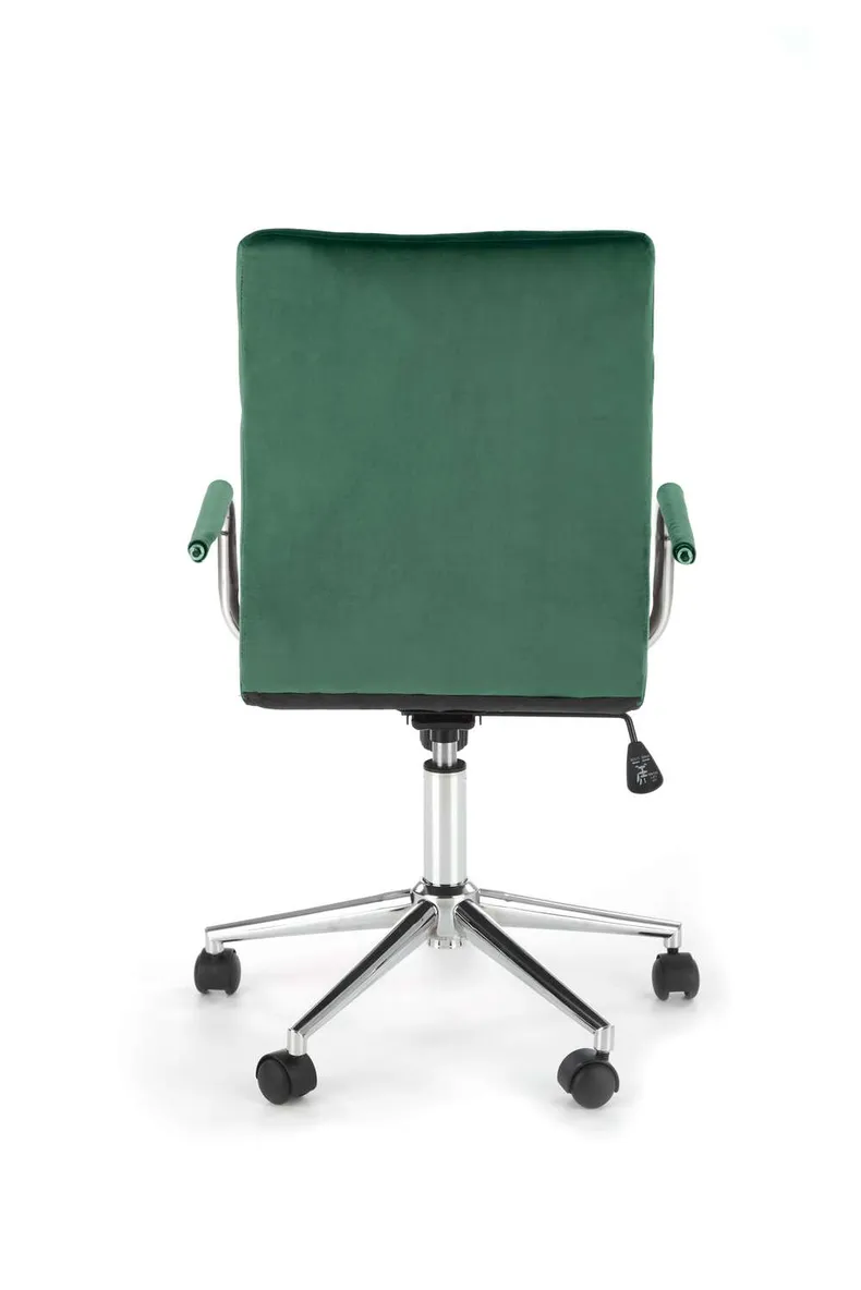 Кресло компьютерное офисное вращающееся HALMAR GONZO 4, темно-зеленый бархат фото №8