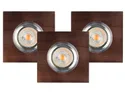 BRW Потолочный светодиодный светильник Vitar 3шт деревянный коричневый 074014 фото thumb №1