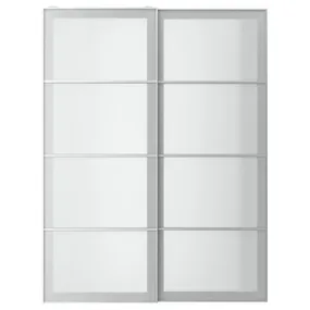 IKEA SVARTISDAL СВАРТІСДАЛЬ, розсувні дверцята, 2 шт., білий імітаційний папір, 150x201 см 294.397.88 фото