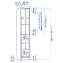 IKEA BILLY БИЛЛИ, стеллаж, темно-коричневая имитация дуб, 40x28x202 см 604.927.78 фото thumb №6