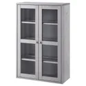 IKEA HAVSTA ХАВСТА, шафа зі скляними дверцятами, сірий, 81x35x123 см 104.151.98 фото thumb №3