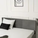 Ліжко двоспальне оксамитове MEBEL ELITE ALISSON Velvet, 160x200 см, Сірий фото thumb №7