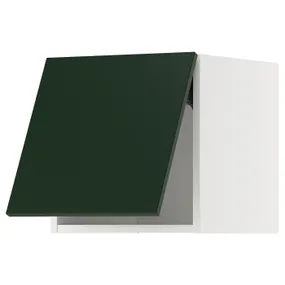 IKEA METOD МЕТОД, навесной горизонтальный шкаф, белый/Гавсторп темно-зеленый, 40x40 см 895.568.40 фото