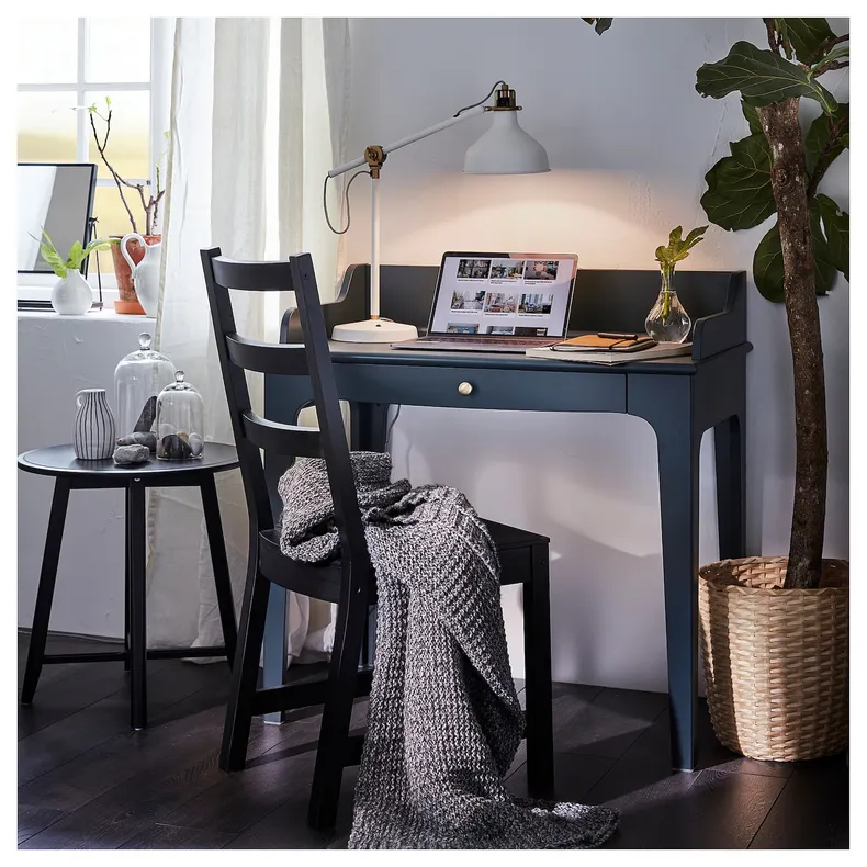 IKEA LOMMARP ЛОММАРП, письмовий стіл, темно-синьо-зелений, 90x54 см 204.428.27 фото №2