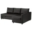 IKEA FRIHETEN ФРІХЕТЕН, кутов диван-ліжко із відд д / зберіг, БОМСТАД чорний 692.168.18 фото thumb №1