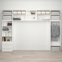 IKEA PLATSA ПЛАТСА, гардероб / 8 дверей+3 ящика, белый / Фонн Саннидал, 340x42x241 см 493.365.48 фото thumb №3
