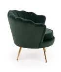 М'яке крісло HALMAR AMORINITO темно-зелений/золотий фото thumb №2