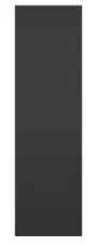 BRW Боковая панель Sole L6 197 см матовая черная, черный/черный матовый FM_PA_D_/197-CAM фото