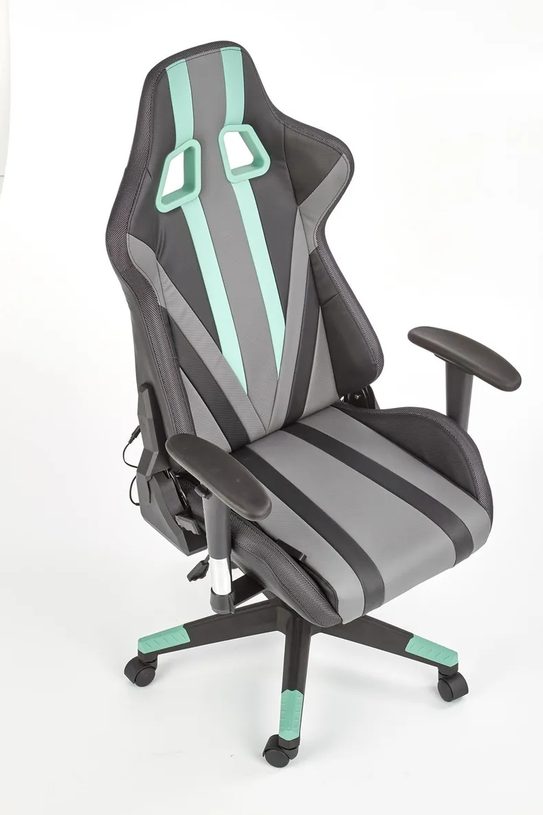Кресло компьютерное геймерское HALMAR FACTOR со светодиодной подсветкой, разноцветное фото №7