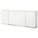 IKEA GALANT ГАЛАНТ, комбінація для зберіг з розсув двер, білий, 320x120 см 092.856.16 фото thumb №1