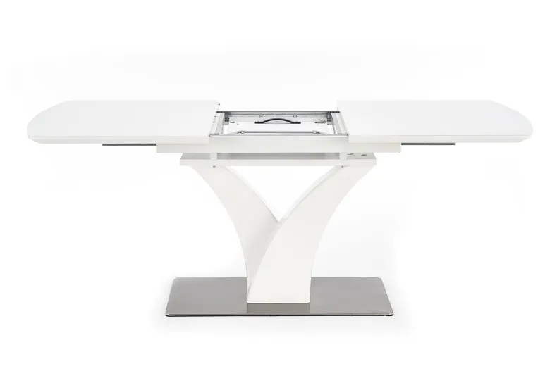 Обідній стіл розкладний HALMAR PALERMO 140-180x80 см, білий матовий фото №11