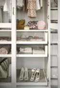 IKEA PAX ПАКС / TYSSEDAL ТІССЕДАЛЬ, гардероб, біле / біле скло, 200x60x201 см 893.001.04 фото thumb №4