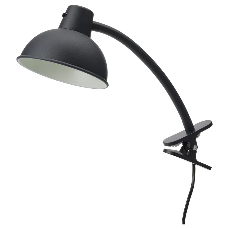 IKEA SKURUP СКУРУП, точкова лампа із затискачем, чорний 304.890.27 фото №1