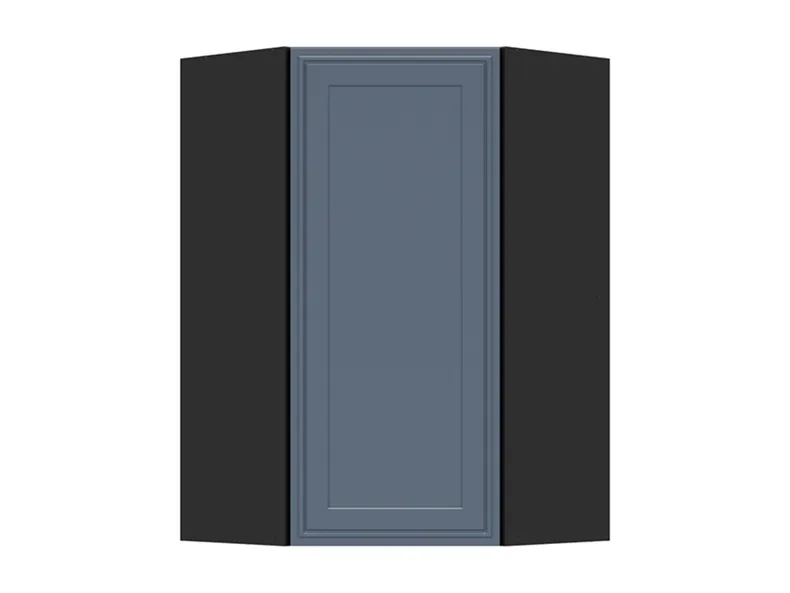 BRW Верхня кухонна шафа Verdi 60 см кутова правая містик матова, чорний/таємничий матовий FL_GNWU_60/95_P-CA/MIM фото №1