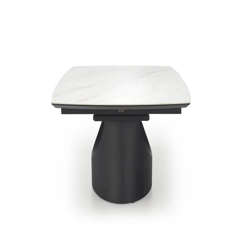 Кухонний стіл HALMAR OSMAN 160-220x90 см, білий мармур / чорний фото №16