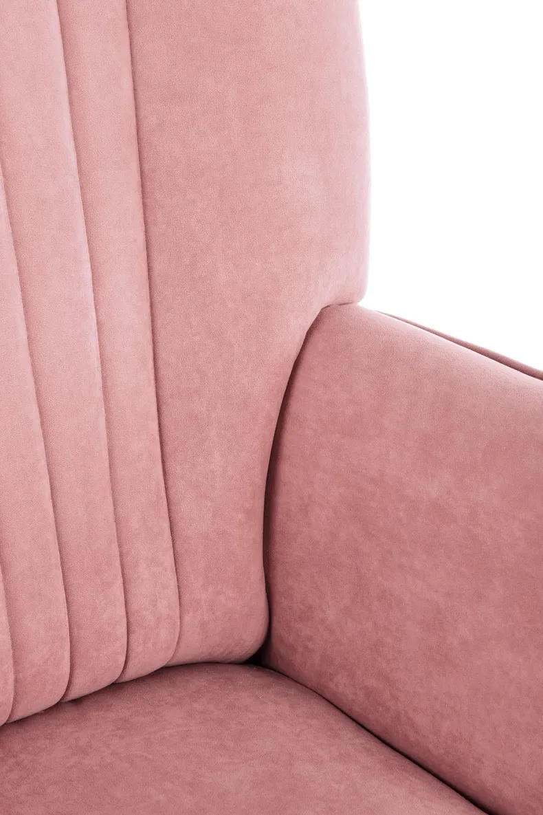М'яке крісло оксамитове HALMAR DELGADO BLUVEL 52, рожевий фото №8