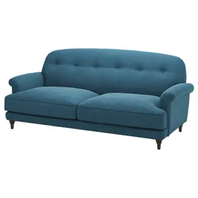 IKEA ESSEBODA ЕССЕБОДА, 3-місний диван, ТАЛЛЬМЮРА синій/коричневий 094.434.99 фото