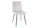 Кухонний стілець SIGNAL MILA Velvet, Bluvel 03 - світло-сірий фото thumb №1