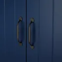 IKEA SKRUVBY СКРУВБЮ, шафа, чорно-синій, 130x140 см 494.946.46 фото thumb №6