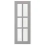 IKEA BODBYN БУДБІН, скляні дверцята, сірий, 30x80 см 804.850.36 фото