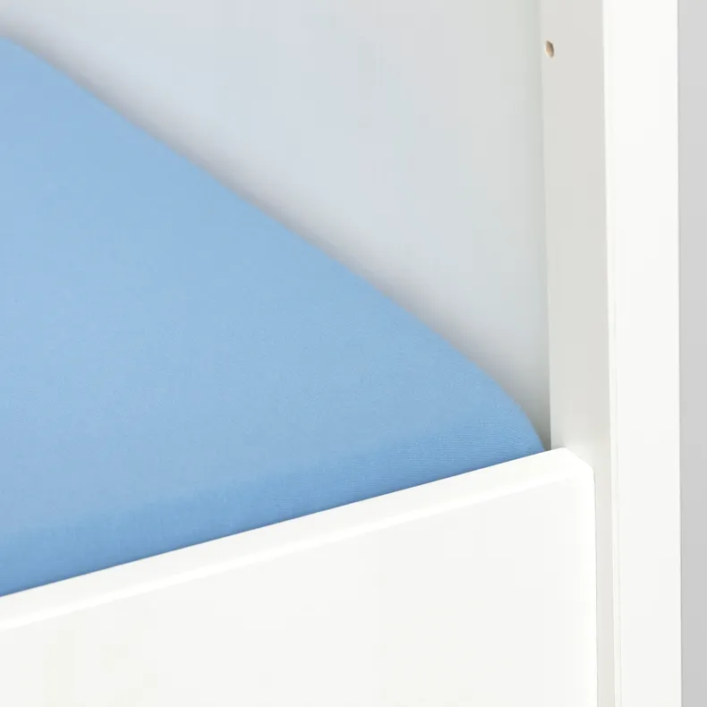 IKEA LEN ЛЕН, простирадло на резинці д/дитяч ліжк, світло-синій, 60x120 см 904.271.02 фото №3