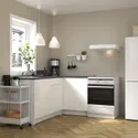 IKEA KNOXHULT КНОКСХУЛЬТ, угловая кухня, глянцевый / белый, 183x122x91 см 893.884.08 фото thumb №2