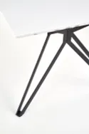 Кухонний стіл HALMAR PASCAL 160x90 см білий, чорний фото thumb №4
